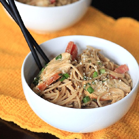 Thai Chicken Peanut Noodles