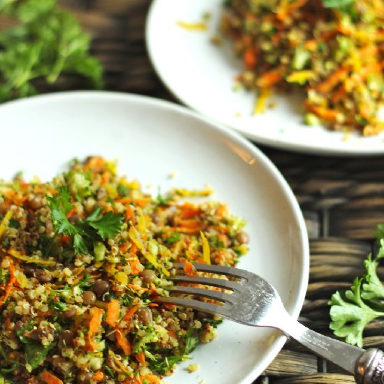 Detox Quinoa Lentil Salad