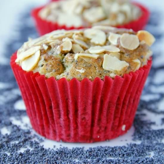 Poppy Seed Marzipan Muffins