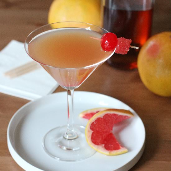 Red Grapefruit Bourbon Martini