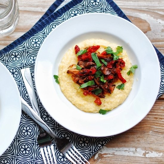 Polenta with Smoked Mushrooms