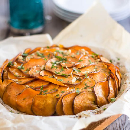 Sweet Potato and Ground Beef Pie