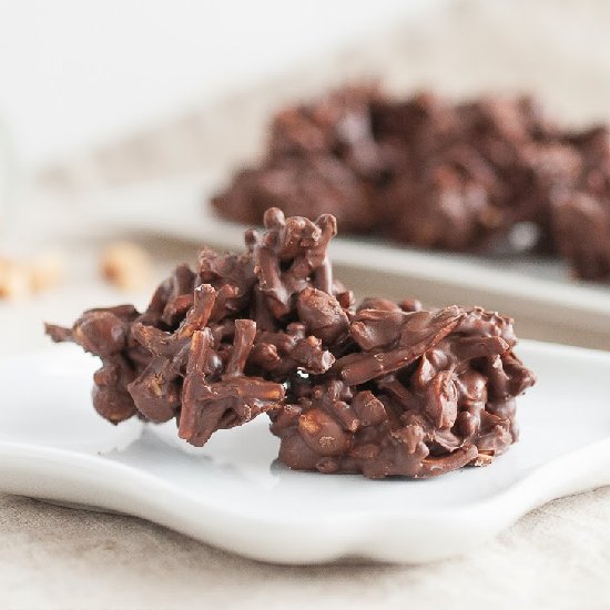 Chocolate Butterscotch Haystacks