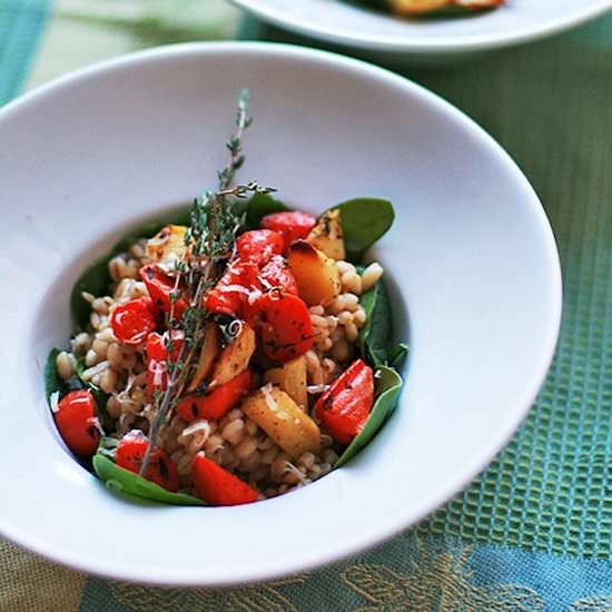 Barley Risotto with Root Vegetables