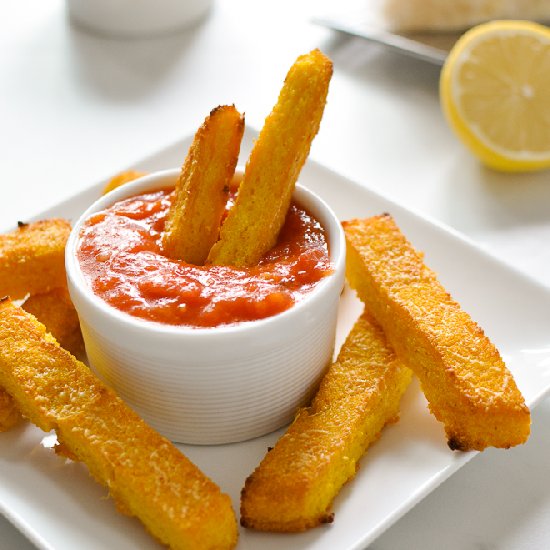 Baked Parmesan Polenta Fries