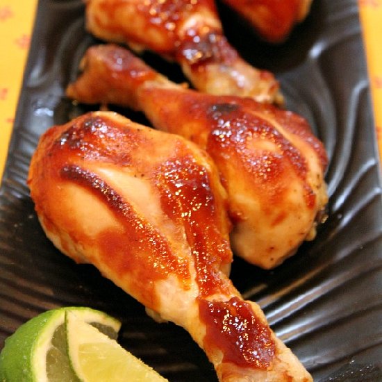 Hoisin Glazed Chicken Drumsticks