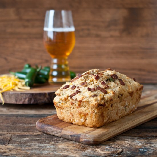 Loaded Bacon Cheese Beer Bread