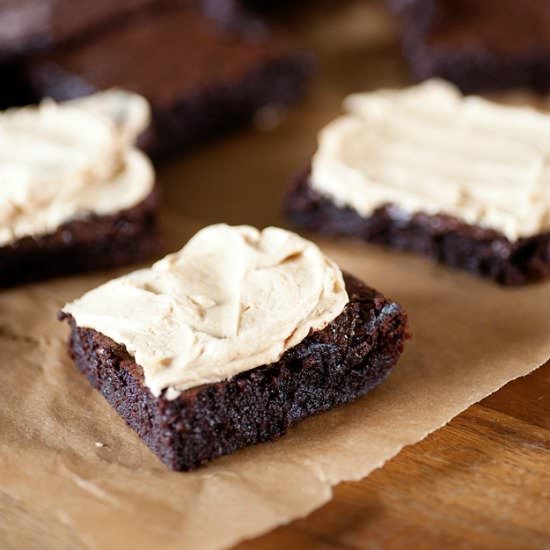 Peanut Butter Frosted Brownies