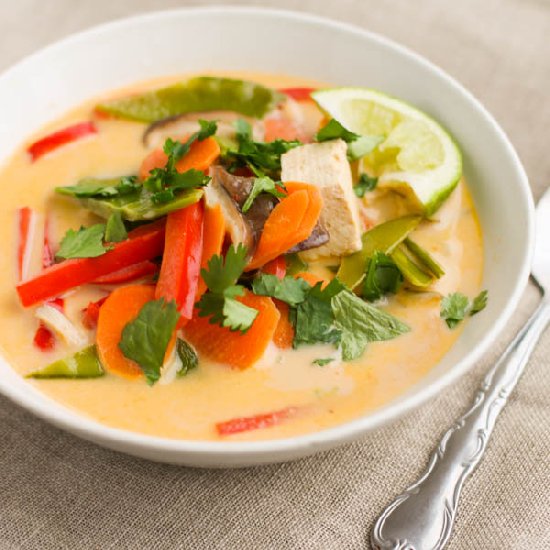 Thai Vegetable and Tofu Soup