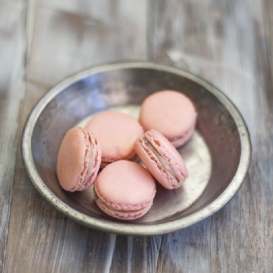 Macarons with Raspberry Ganache