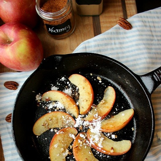 Fried Apples Paleo Snack or Dessert