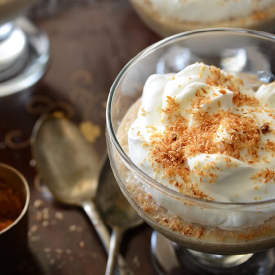 Toasted Coconut Cream Pudding