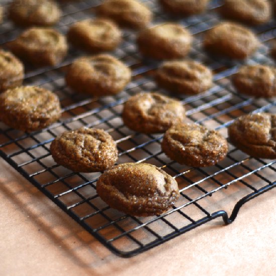 Chocolate-Stuffed Molasses Cookies