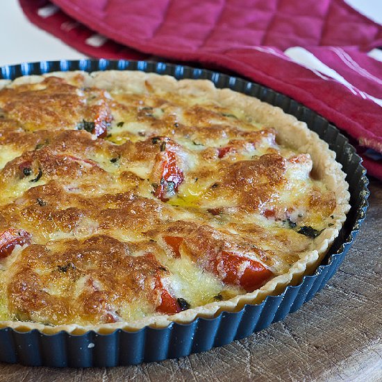 Basil and Tomato Tart