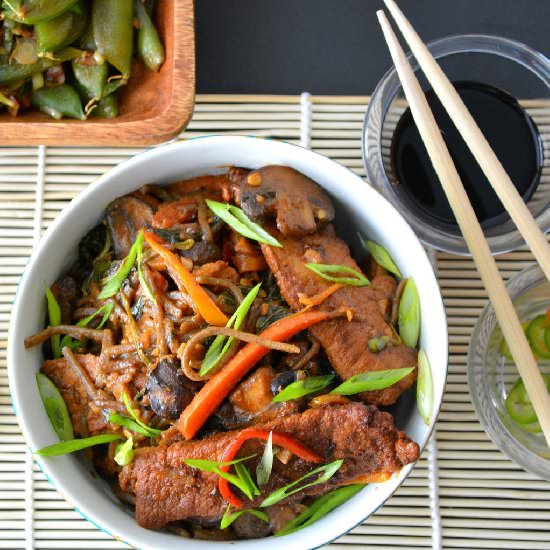 Healthy Soba Noodles & Snap peas