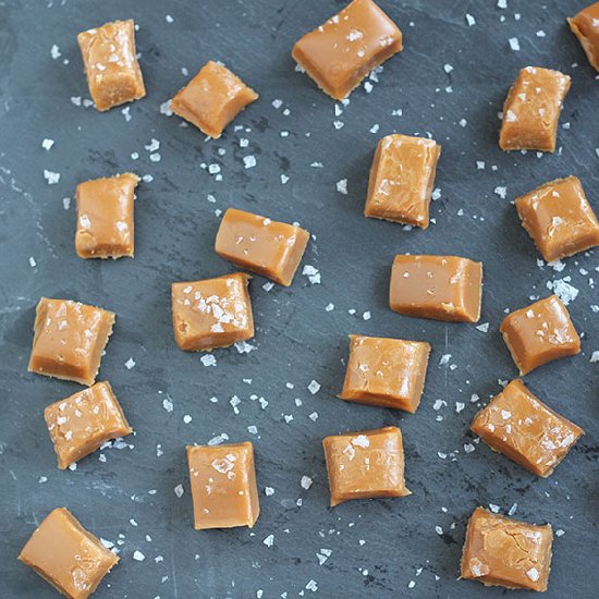 Bourbon Sea Salt Caramels