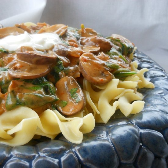 Portobello Mushroom Stroganoff