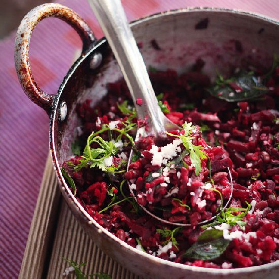 Adzuki Bean & Beet Palya