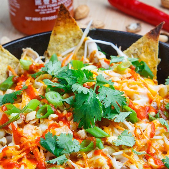 Chicken Pad Thai Nachos