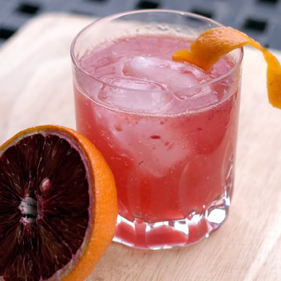 Blood Orange and Rosemary Soda