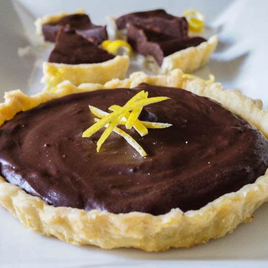 Chocolate Orange Ganache Tartlets