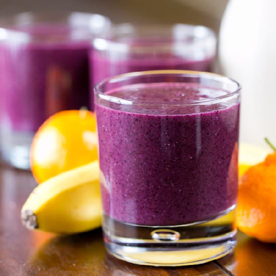 Velvety Blueberry Smoothie