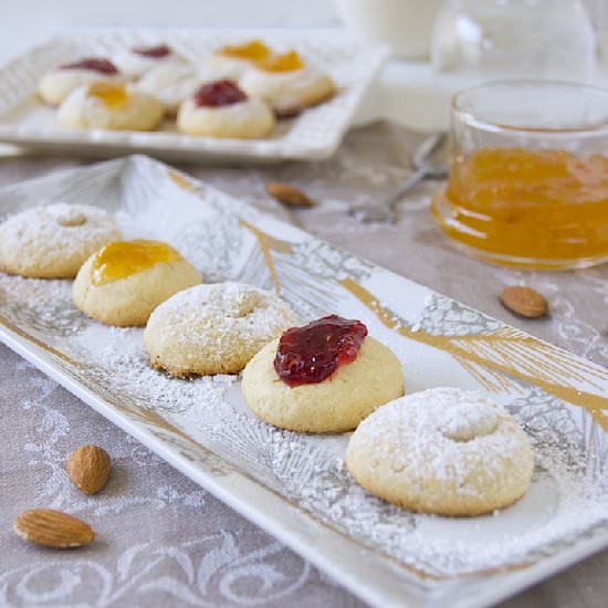 Almond Thumbprint Cookies