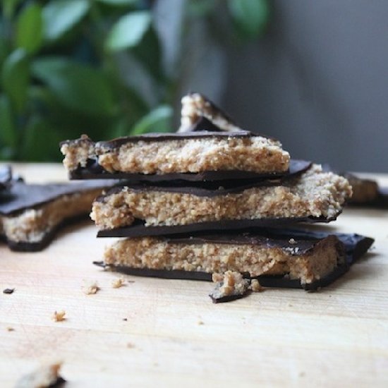 Vegan Dark Chocolate Almond Bark