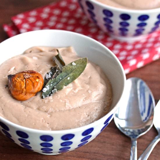 Roasted Chestnut & Parsnip Soup