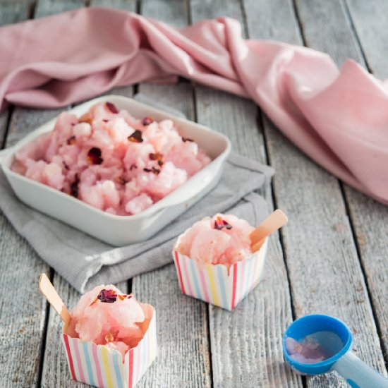 Lychee and Rosewater Sorbet