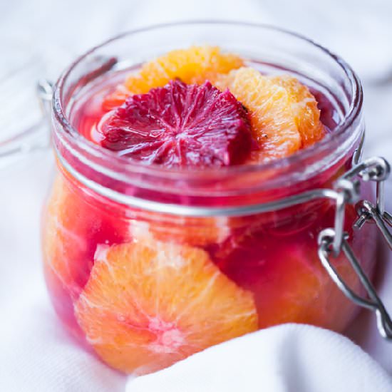 Oranges in Rosewater Syrup