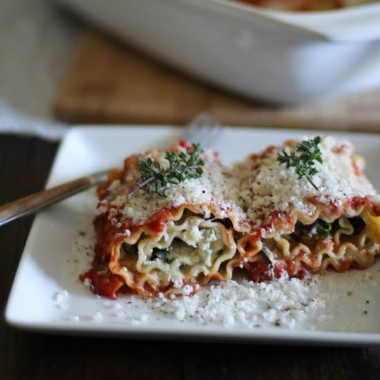 Portabella and Spinach Lasagna