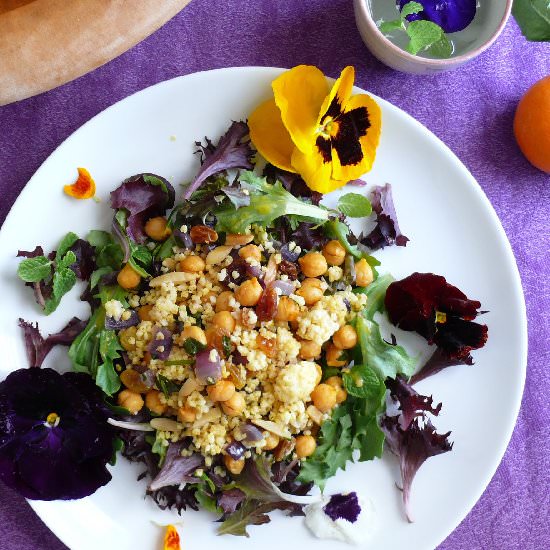 Vegan Jeweled Millet with Salad