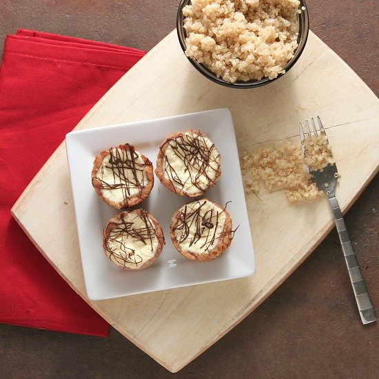 Cheesecake Bites in a Quinoa Crust