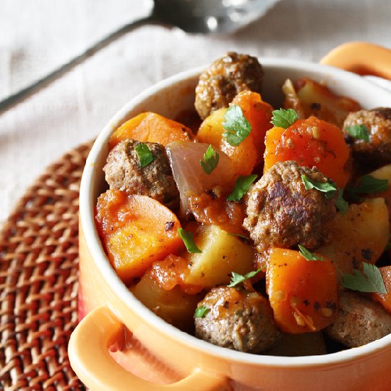 Middle Eastern Meatball Stew