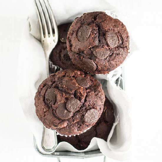 Double chocolate muffins