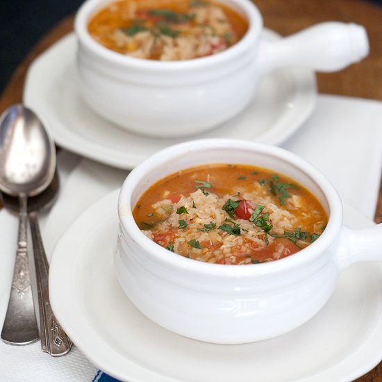 Spanish Rice and Chicken Soup