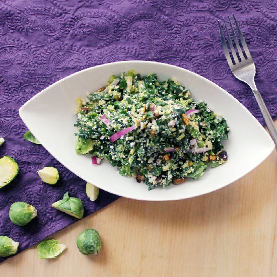 Kale & Brussels Sprout Salad