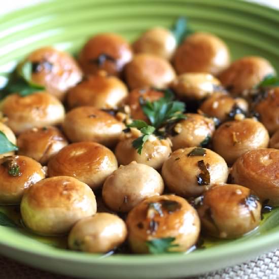 Sauteed Button Mushrooms