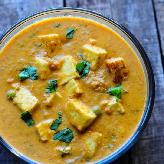 Matar Paneer (Indian Paneer + Peas)