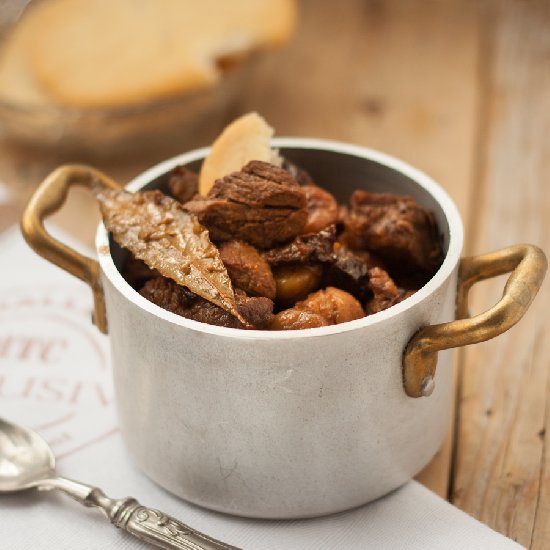 Veal Stew with Chestnuts and Prunes