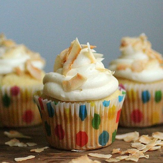 Coconut Passion Fruit Cupcakes