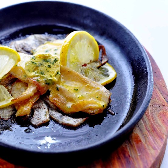 Plaice with Lemon Parsley Butter