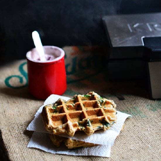 Sourdough Waffles with Hazelnuts