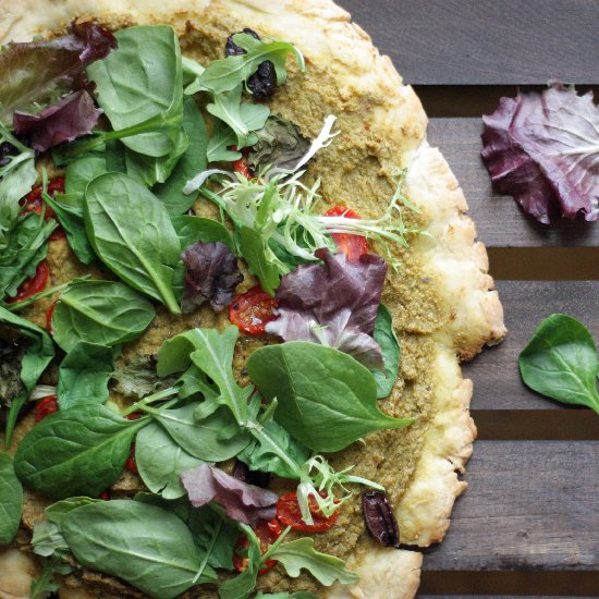 Vegan Pesto Pizza