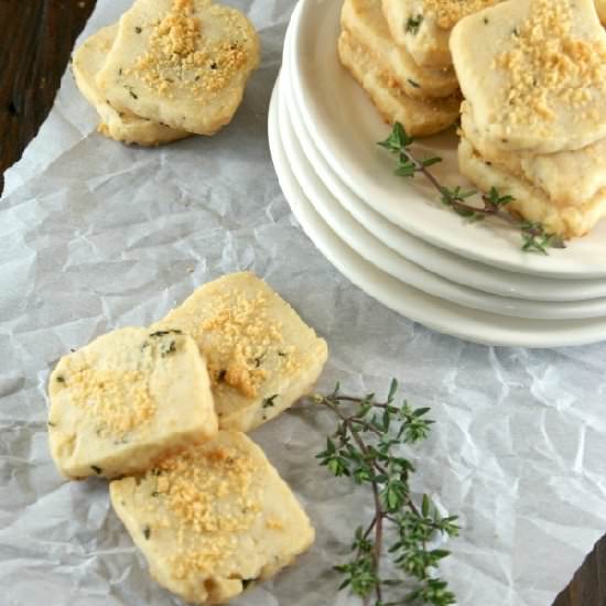 Parmesan Thyme Shortbread