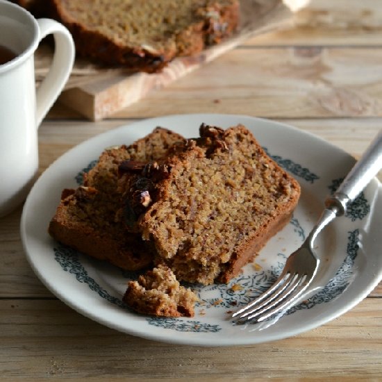 Banana Oat Bread with Nuts