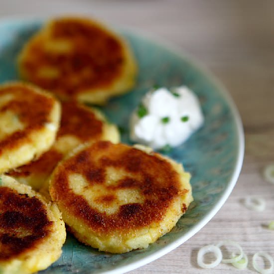 Cheesy Mashed Potato Patties