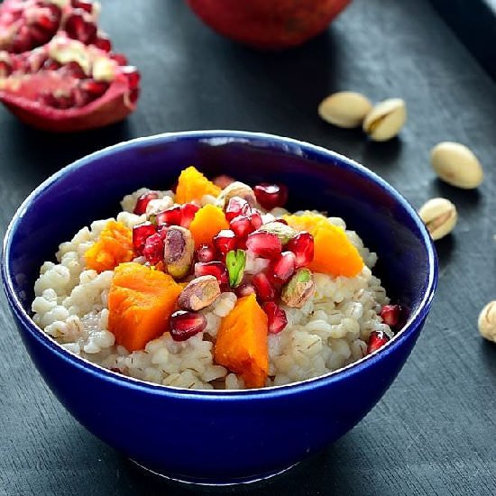 Pearled Barley with Pumpkin