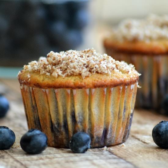 Paleo/Gluten Free Blueberry Muffins